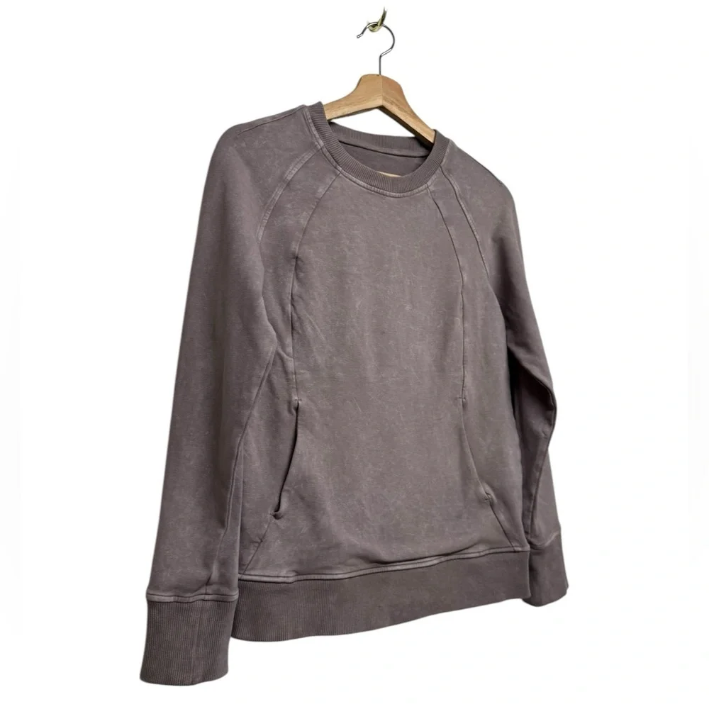 LULULEMON Scuba Crew Washed Lunar Rock 4 - Picture 8 of 11